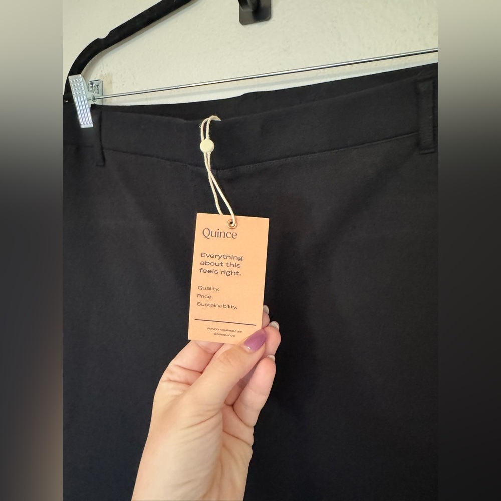 NEW Quince Ultra Stretch Ponte Bootcut Pants Black Size XL Professional NWT - Picture 6 of 11